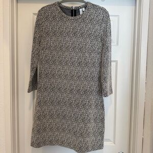 & Other Stories Black and White Knit Dress